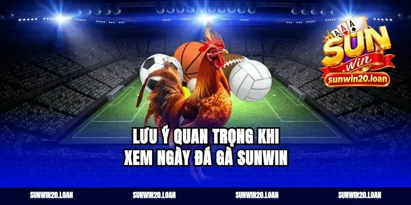 Lưu Ý Quan Trọng Khi Xem Ngày Đá Gà Sunwin